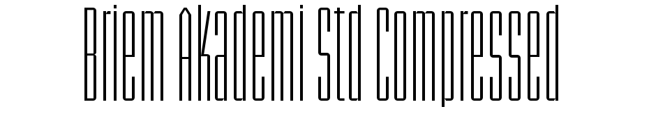 Briem Akademi Std Compressed Font Download Free